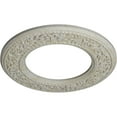 thumbnail image 3 of Ekena Millwork 13 3/8"OD x 7 1/2"ID x 3/4"P Blackthorn Ceiling Medallion (Fits Canopies up to 7 1/2"), Hand-Painted Pot of Cream Crackle, 3 of 6
