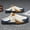 Beige, variant on CORASUN Men's Closed Toe Mule Sneakers, Breathable Mesh Slip On Backless Half Shoes, Non Slip Outdoor Walking Slippers