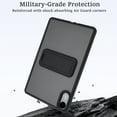 thumbnail image 2 of DWaybox Case for Xiaomi Redmi Pad 2 11.0 inch 2025, Slim Hybrid Protective Cover, Shock-Absorbing TPU Bumper + Frosted Clear PC Back, Anti-Scratch Matte Finish & Kickstand -Black, 2 of 4