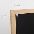 thumbnail image 3 of M&T Displays Slide-In Wood Frame with Double Sided Chalkboard for Ad Frame for Restaurant, Store, Office, Wedding, Party, Event, Home (Natural Wood, 8.27x11.70), 3 of 6