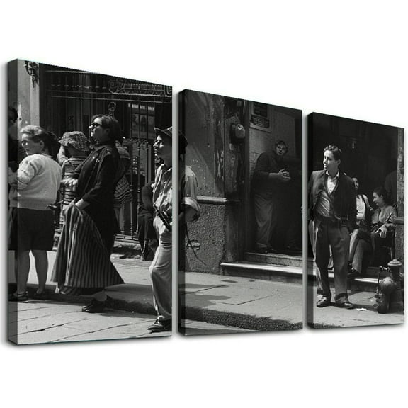 Ullo0ord American Girl In Italy 1951 By Ruth Orkin Decor Poster Wall Art Hanging Picture Print Bedroom Decorative Painting Posters Room Aesthetic (12×18inch,Unframed)