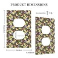 thumbnail image 3 of Disketp Ladybugs And Flowers On A Wooden Decorative Light Switch or Outlet Wall Plate with Safety Cover-Style S, 3 of 6