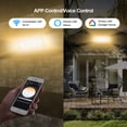 thumbnail image 5 of Smart Wall Washer Light Bar, Outdoor Tunable White LED Flood Light for Wall Wash Lighting & Security, 2700K-6500K Adjustable Color Temperature, 1-100% Dimmable, IP65, APP & RF Remote Control, 5 of 7