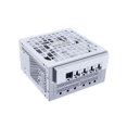 thumbnail image 2 of Lian Li RS 1000W Rotational Shift Fully Modular ATX Power Supply (W/USB Fan Hub) 90° AC Inlet, Cybenetics Platinum, 80+ Gold, ATX 3.1, PCIe 5.1, 12V-2×6 Cable, 10 Year Warranty, White (RS1000G.WH), 2 of 7
