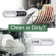 thumbnail image 3 of Dishwasher Magnet Clean Dirty Sign Oval Heart Sign with Adhesive, Silver, 3 of 6