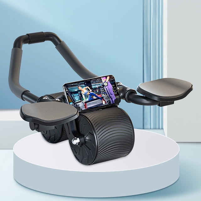 Rueda Para Abdominales 2 en 1 AB Wheel Roller Equipo de entrenamiento de rebote automático para entrenamiento de fuerza Likrtyny Para estrenar
