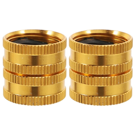 2pcs Double Female Swivel Brass Garden Hose Connector 3/4 Female Thread Adapter for Water Hose