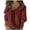 Wine, variant on hgsbede Womens Tops Reduced Women's Turtleneck V-Neck Plus Size Knitted Jumper Sweater Long Sleeve Elegant Casual Tops