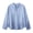 A1_Blue, variant on Womens Casual Gauze Button Neck Long Sleeve Oversized Gauze Shirts Oversized Summer Gauze Tops Casual V Neck Button Long Sleeve Pullover Shirts Lightweight Loose Blouses Light Green S