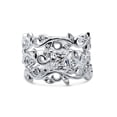 thumbnail image 2 of BERRICLE Sterling Silver Leaf Wedding Engagement Rings 1.2 Carat Cubic Zirconia CZ Solitaire Ring Set for Women, Rhodium Plated Size 10, 2 of 11
