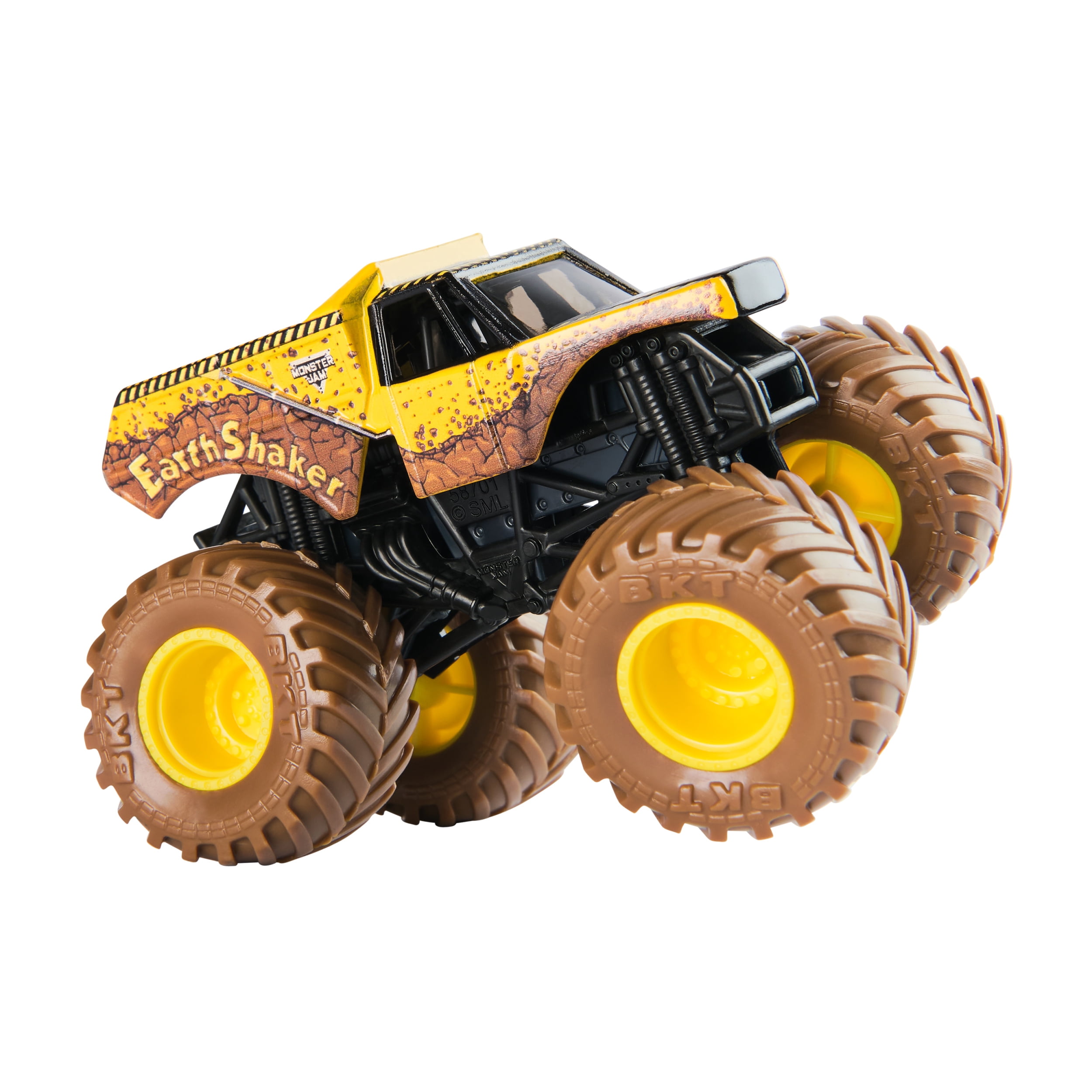 Monster Jam, Official Earth Shaker Vs. Megalodon Die-Cast Monster Trucks, 1:64 Scale, Kids Toys for Boys Ages 3 and up