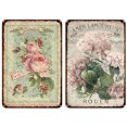 thumbnail image 1 of 2 Piezas Flores Vintage Placa Metal Rectangular Pintura Hierro Del 20 X 30 Cm (1), 1 of 9