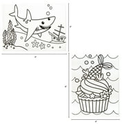 Hello Hobby Paint Your Own Mermaid and Cupcake Canvas Assortment, Each Sold Separately