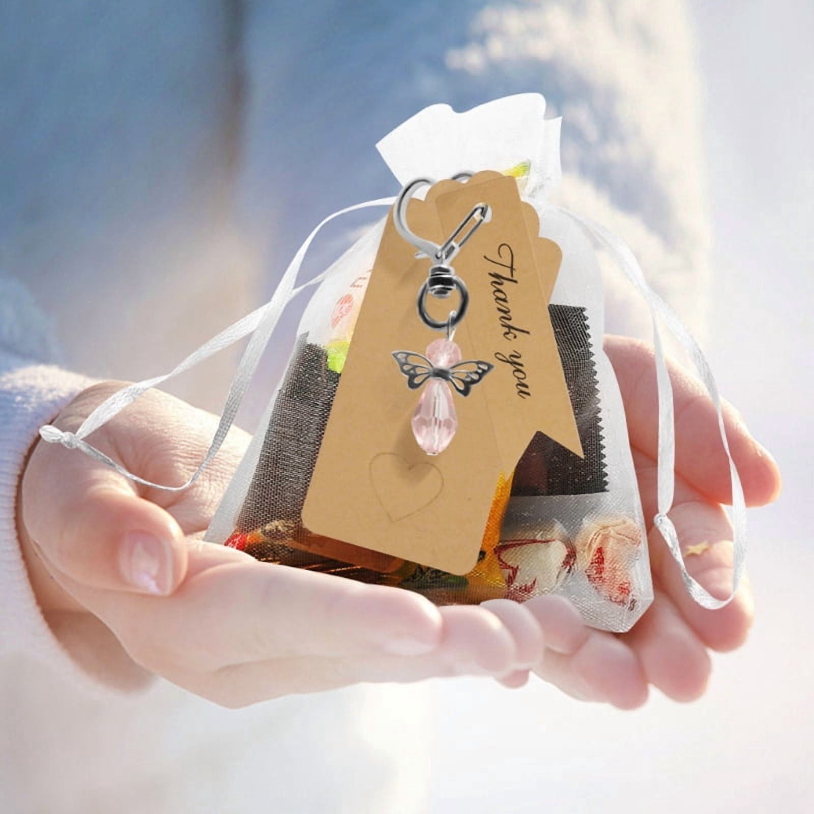 Guardian Angel Charm Keychain for Key Ring Favors Religous Guardian Angel Keycha