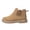 Khaki, variant on Women Elastic Slip On Mid Top Mesh Walking Boots, Hollow Woven Fabric, Thin Cushioned Footbed, Lug Anti Slip Outsole, Pull Tab Design for Warm Season Daily Commute Outdoor Trekking Errands,Khaki 5.5