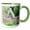 Green/White, variant on 3drose, Curious Baby Prairie Dog, 15oz Two-tone Yellow Mug
