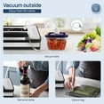 thumbnail image 4 of Vakumar Liquid Vacuum Sealer Machine, 90Kpa Vacuum Sealer Machine Preservation Dry/Moist/Liquid Modes, LED Indicator Light, Handle Locked Design, Built-in Cutter and Bag Storage, Removable Drip Tray, 4 of 9