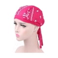 thumbnail image 2 of Cotton Cooling Skull Cap Du Rag Motorcycle Biker Head Wrap Do Doo Bandana Hat, 2 of 3