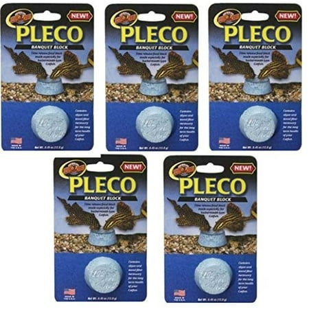Zoo Med Pleco Banquet Block Time Relsease Catfish Food, .45 (Best Time To Fish For Catfish Today)
