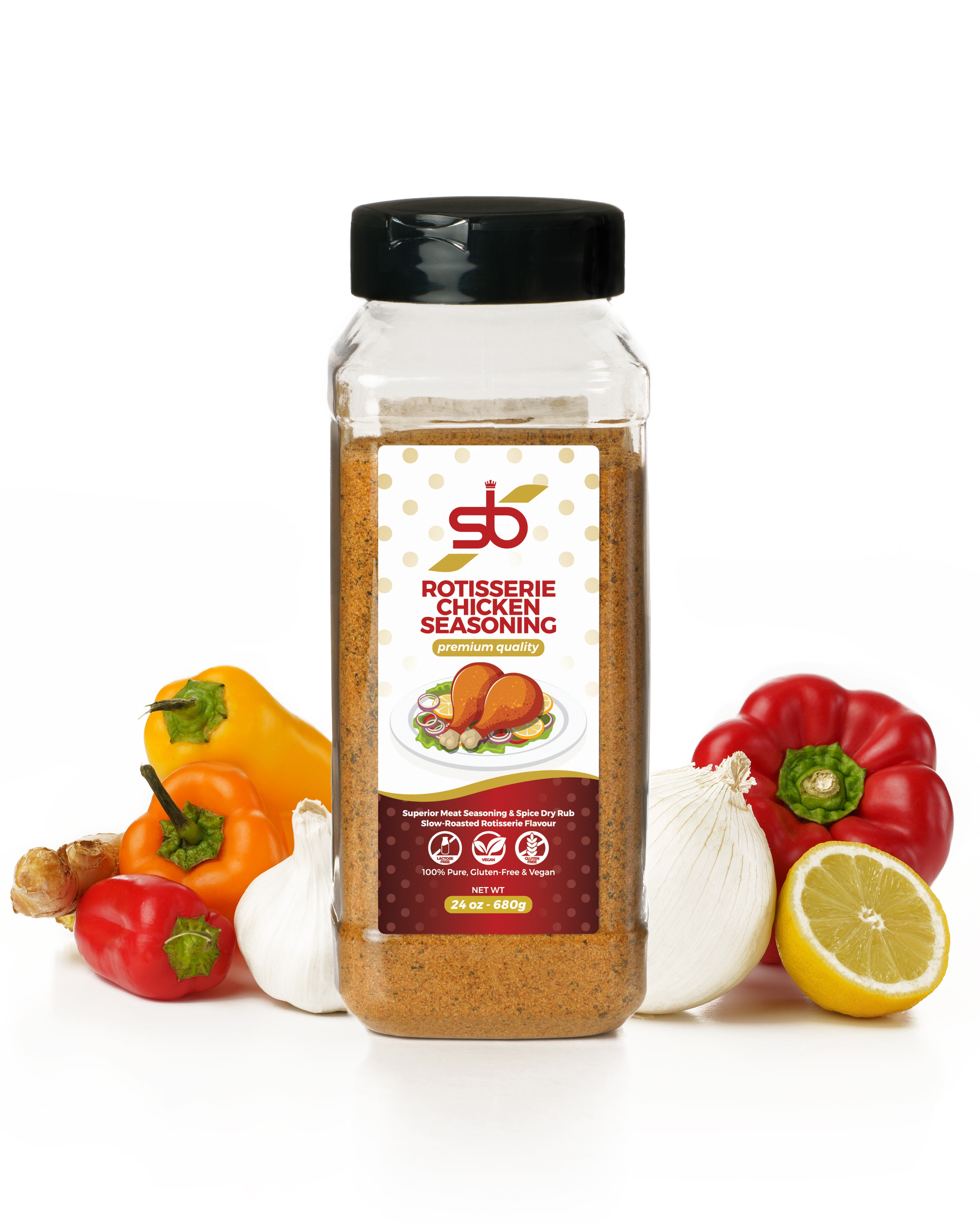 SB SPICES Hand Blended Poultry Seasoning Premium Rotisserie Chicken