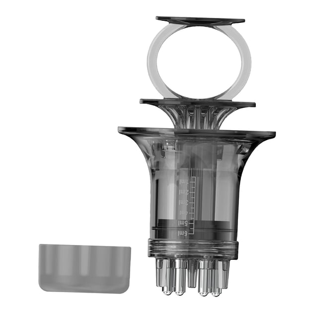 Bunblic Scalp Applicator Comb 6ml Oil Applicator Bottle Applying Essential Oil black for liquid