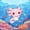 Royal Blue, variant on Manfei Pastel Animal Axolotl Shower Curtain 72Wx72L,Cute Salamander Pattern Bathroom Curtain