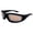 Black-Amber, variant on Maxx Foam Padded Motorcycle Riding Glasses TR90 Black Frame w/ HD Clear Lenses