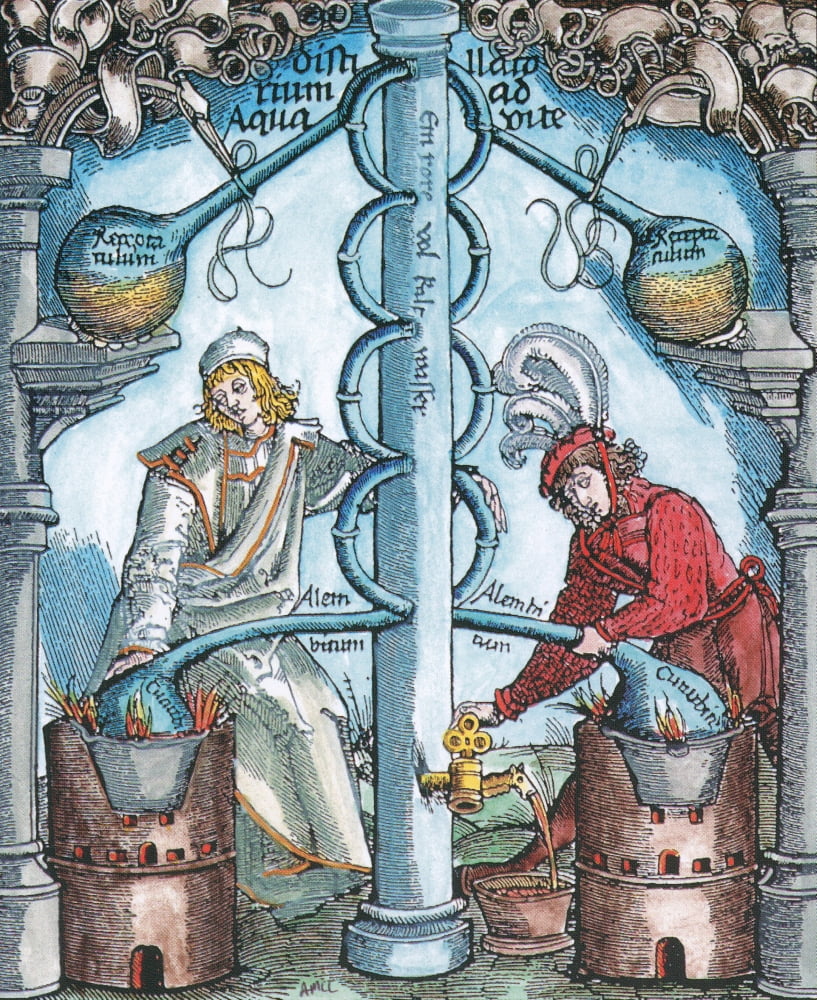 Distillation 16th Century Rolled Canvas Art Science Source 24 X 36 
