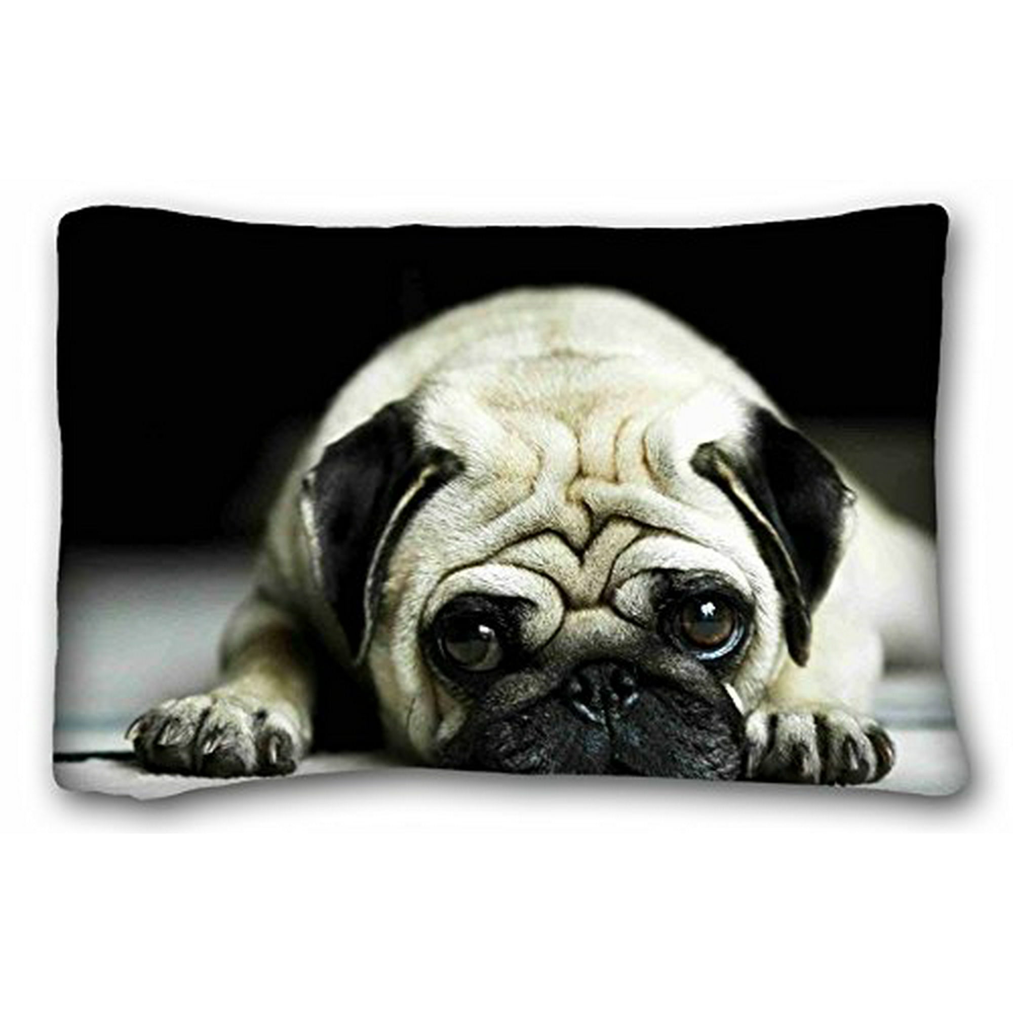 Black pug pillow online