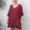 Red, variant on by Aligament Women Oversized Swimwear Cover-Up