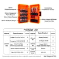 thumbnail image 2 of TFixol 39-Piece Electric Screwdriver Bit Set with Extension Rods, Multi-Functional Bits for Drills and Screwdrivers, Includes Storage Case, Orange, 2 of 6