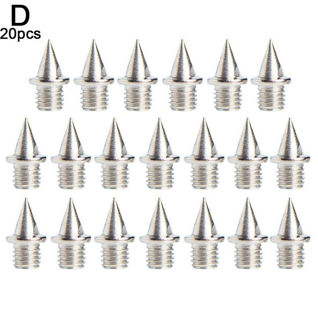20 Pcs Crampons de Chaussures d'Athlétisme et de Piste Clous de Chaussures de Course Prise Améliorée Pyramide Accessoires de Sport