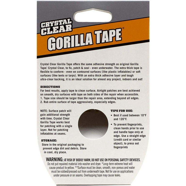 Gorilla Glue Crystal Clear Repair Tape 6027002