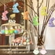 thumbnail image 4 of Decoraciones de Pascua, adornos de Pascua, regalos de Pascua, 6 piezas de decoraciones colgantes de conejo de Pascua, adornos decorativos de simulación pintados de bricolaje, arreglo de escena, acceso, 4 of 6