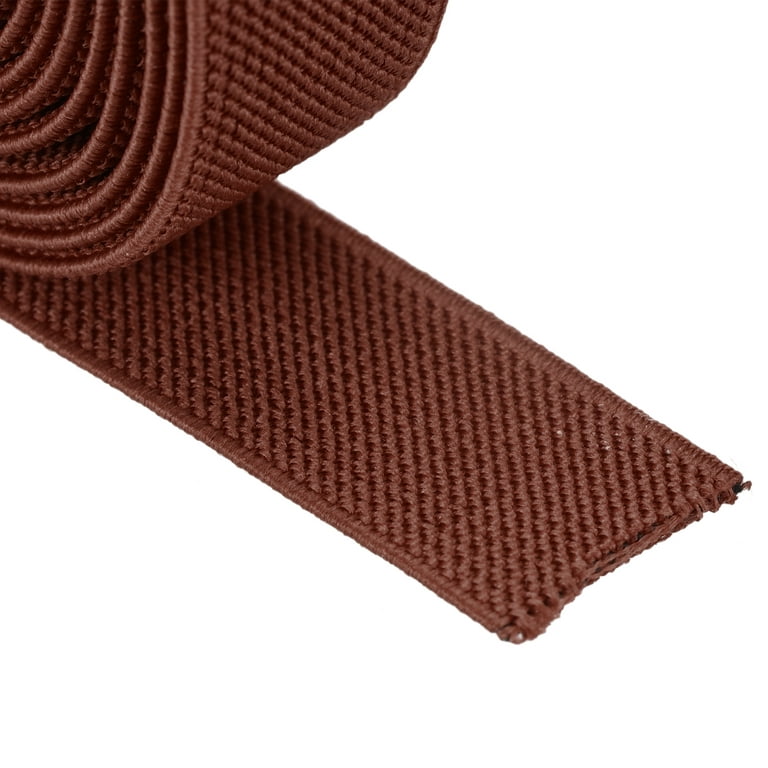 Sewing Elastic Band 1-Inch by 10-Yard Brown Colored Double-Side Twill Woven  Elastic