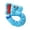 Blue, variant on SHURUIMA Curved Number Shaped Dacron Plush Dog Chew Toy, Durable Stitched Cartoon Animal Interactive Pet Fetch Doll, 10.6 X 7.3 Inch Pink Blue Green Assorted Indoor Canine Play Toy, 1 Count