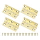 thumbnail image 1 of Uxcell Paquete de 4 Bisagras de Puerta Pequeñas, 2in (51mm) Bisagras Mini de Latón Plegables con Tornillo para Caja de Joyas, 1 of 1