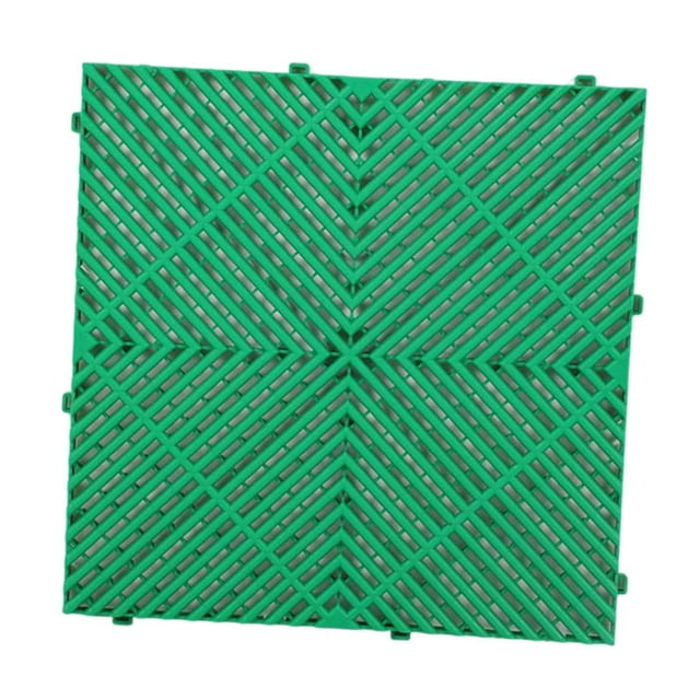 Lipstore Floor Tile Drain Tile Hot Tub Walkway RV Workbench Interlocking Drainage Mat Green