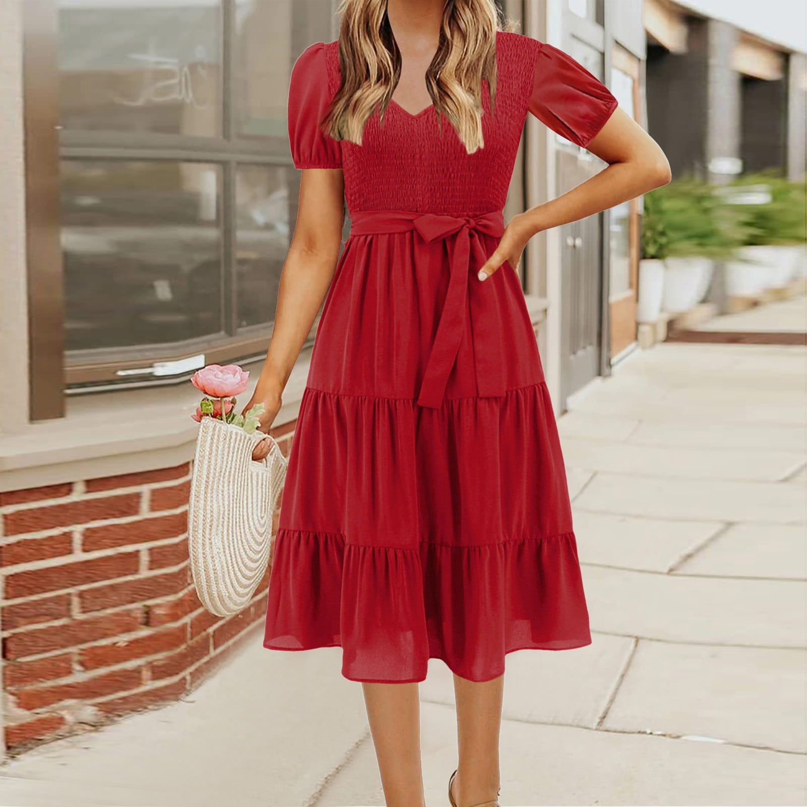 Casual Solid Lace O Neck Cake Skirt Dresses Casual Solid Lace O Neck Cake Skirt Dresses