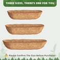 thumbnail image 7 of Taicans 36 Inch Trough Coco Coir Liners for Planters, Pre-formed Coconut Coir Replacement Liner Natural Coco Fiber Window Box Liners for Wall Planter, Window Basket Deck Railing Planter,1PCS, 7 of 7