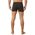 thumbnail image 3 of INSPIRE CHIC Men's Plaid Mid-Waisted Lightweight Breathable Knitted Boxer Shorts 3 Packs 34 1 Black 1 Gray 1 Blue, 3 of 5