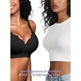 thumbnail image 5 of Sujetador inalámbrico Jelly Bra Cuteio para mujer con cobertura total negro XL, 5 of 5