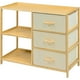 thumbnail image 1 of Comoda Cajonera Mueble Bambu Organizador 3 Cajones Estantes Houzer, 1 of 6
