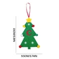 thumbnail image 2 of Vaidha 2024 New Christmas Tree Decorations Mini Christmas Tree Embroidery English Letter Christmas Pendant Small Pendant, 2 of 2