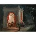 thumbnail image 2 of Jean-Baptiste-André Gautier d'Agoty 18x15 Gold Ornate Wood Frame and Double Matted Museum Art Print Titled - The Marriage Contract or Nervous Expectations, 2 of 4