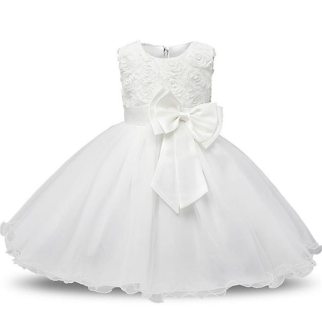 Robe de Fille Fleur d'Été Robes de Gâteau Florales pour Enfants Soirée de Mariage