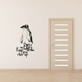 thumbnail image 3 of Keep Your Chin Up - Life Quote Beautiful Penguin Scuba Diving Penguin Design Vinyl Wall Sticker Wall Art Wall Decal Boys Girls Kids Room Design Bedroom Nursery Kinder Home Decoration Size (40x24 inch), 3 of 3