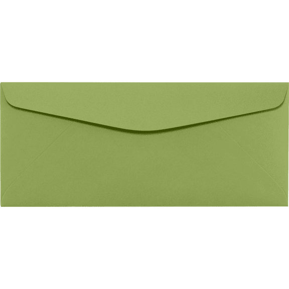 LUXPaper #10 Regular Envelopes, 70lb. Avocado Green, 4 1/8 x 9 1/2, 50 Pack