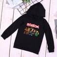 thumbnail image 3 of Roblox Huvtröja för barn Ytterkläder Pullover Sweatshirt black 130cm, 3 of 5