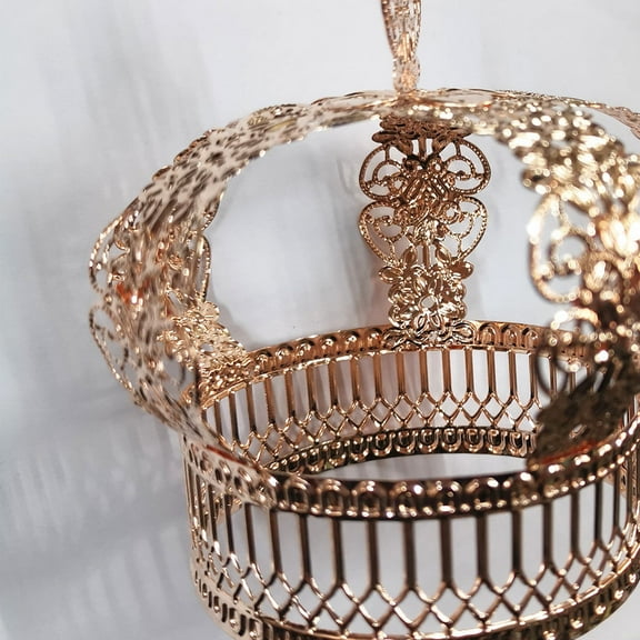 Worgeous Christmas Cake Crown Shape Cake Decor Baking Dessert Decor Party Supplies (Rose Gold)